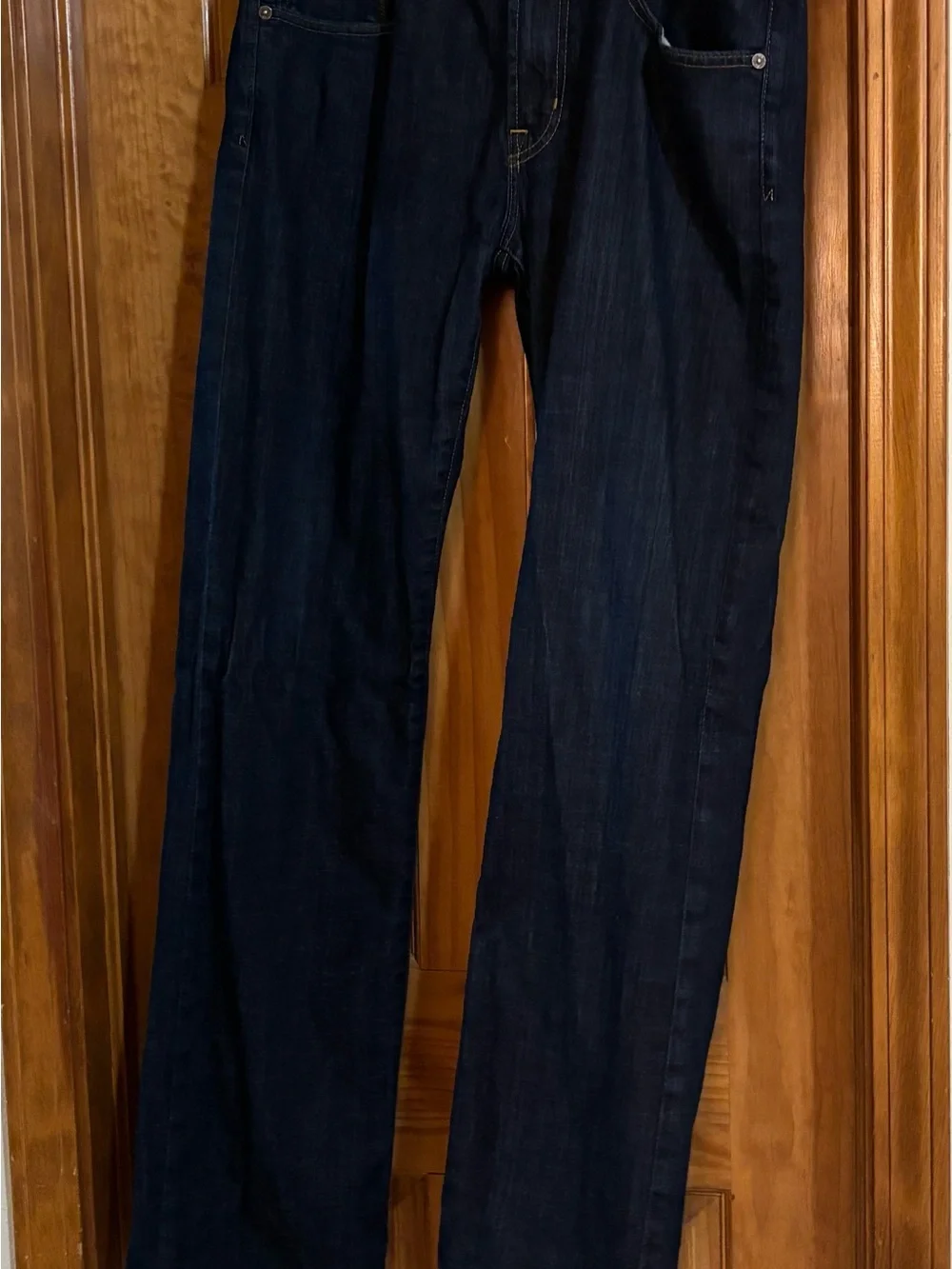 Adriano Goldschmied Men’s Dark Blue Straight-Leg Jeans sustainable LA